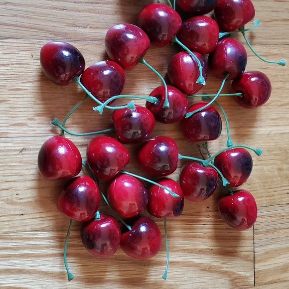 Pottery Barn Summer Cherry Vase Filler - Picture 2 of 3